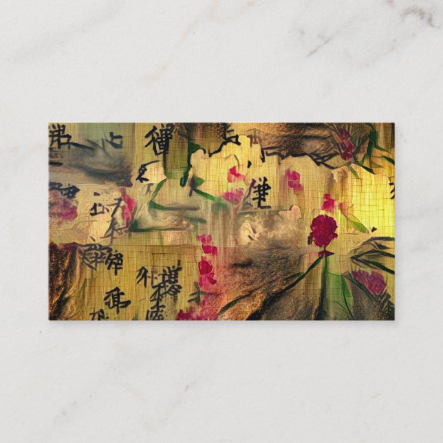 Carte De Visite Peinture orientale. Style japonais (Devant)