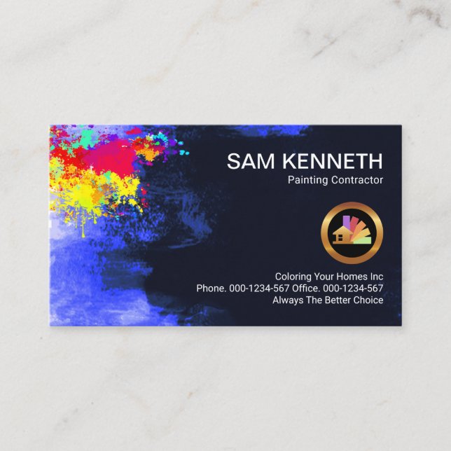 Carte De Visite Peinture Peinture Peinture Peinture murale Peintur (Devant)