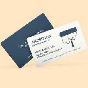 Carte De Visite Peinture professionnelle Indigo bleu personnalisé