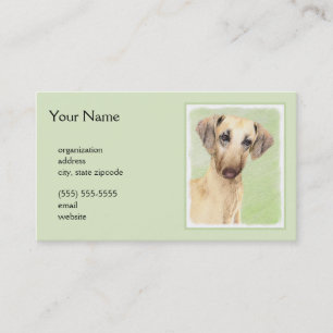 Carte De Visite Peinture Sloughis - Joli art original pour chien