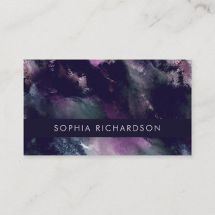 Carte De Visite Peinture  Taches de peinture sombres modernes Mood