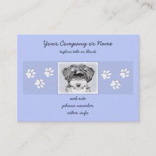 Carte De Visite Peinture Tibétaine Terrier - Cute Original Chien A