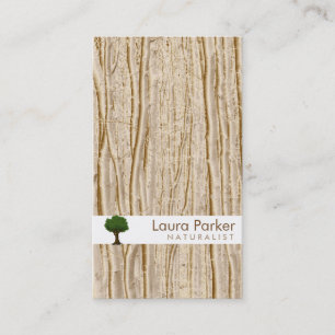 Carte De Visite Pelouse de jardin de soin d'arbre d'or de forêt
