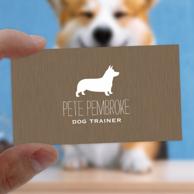Carte De Visite Pembroke Welsh Corgi Silhouette (Créateur téléchargé)