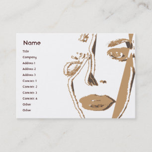 Carte De Visite Pensée Brown - potelée