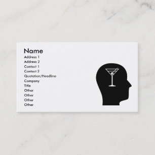 Carte De Visite Penser à tenir le bar