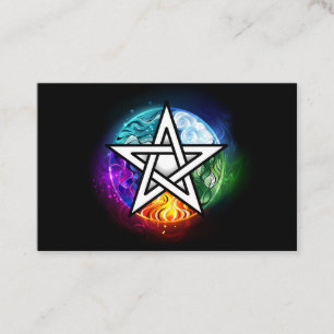 Carte De Visite pentagramme du Wiccan