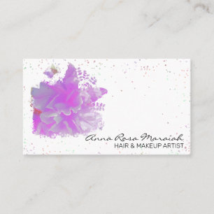 Carte De Visite *~* Peony rose Peony Original Peinture Papillon Ar