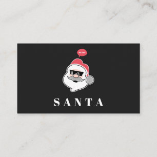 Carte De Visite Père Noël moderne minimaliste Cool amusant Whimsic
