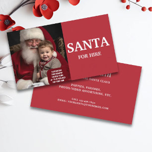 Carte De Visite Père Noël professionnel à louer Photo