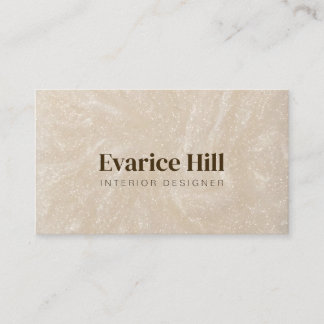 Carte De Visite Perle Brillante Beige Élégant Moderne