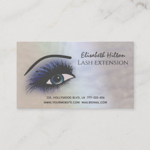 Carte De Visite Perle holographique attirant oeil maquillage après