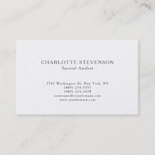 Carte De Visite Perle Premium Tendance Professionnel Simple Minima