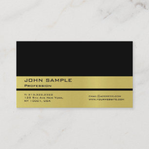 Carte De Visite Perle professionnelle Black Gold Premium