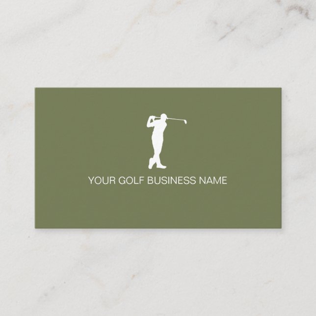 Carte De Visite Personalized Modern Professional Golf (Devant)