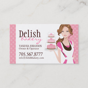 Carte de visite personnalisable de boulangerie de