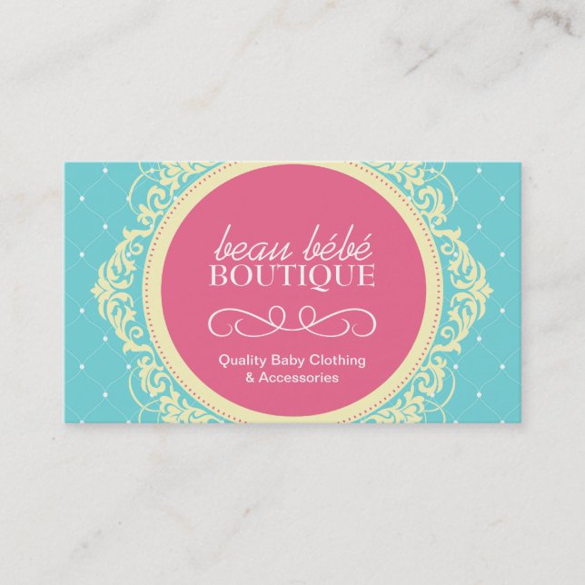 Carte de visite personnalisable de boutique de (Devant)