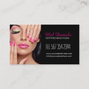 Carte de visite personnalisable de maquilleur