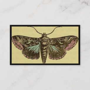 Carte de visite personnalisable de mite vintage