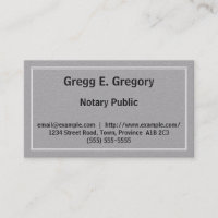 Carte de visite personnalisable de notaire