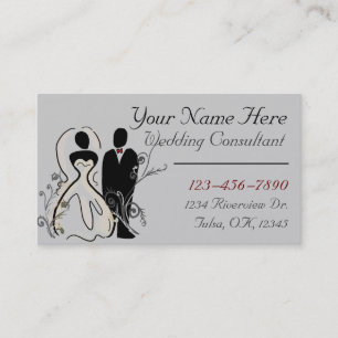 Carte de visite personnalisable de wedding planner