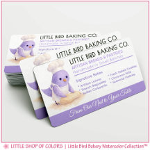 Carte de visite personnalisable pour boulangerie a