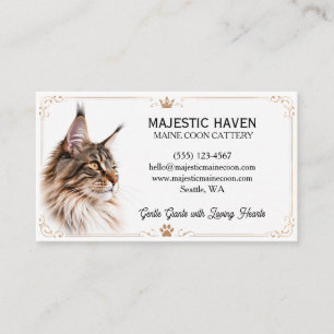 Carte de visite personnalisable pour élevage de Ma