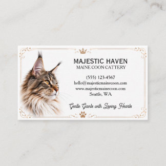 Carte de visite personnalisable pour élevage de Ma