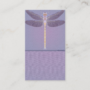 Carte de visite personnalisable Violet Dragonfly