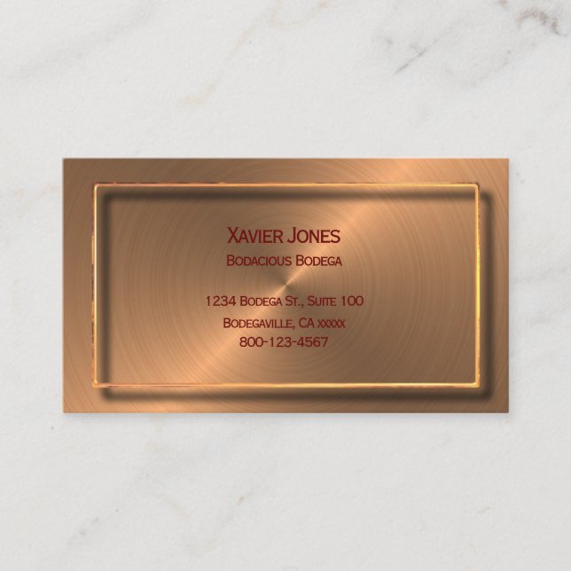 carte de visite personnalisé à cadre flottant (Devant)