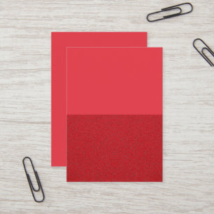 Carte de visite personnalisé à deux tons rouge tom