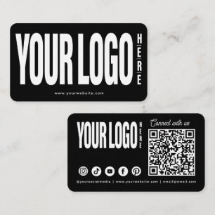 Carte De Visite Personnalisé Ajouter Votre Logo Connecter Social M