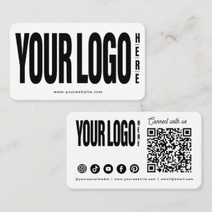 Carte De Visite Personnalisé Ajouter Votre Logo Médias Sociaux Mod