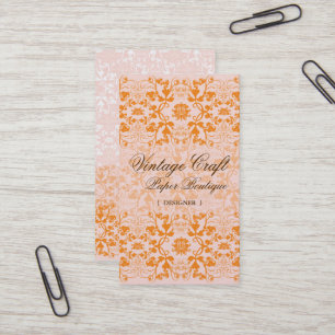Carte de visite personnalisé Damask Swils Lace Sor