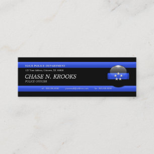 Carte de visite personnalisé du chef de la police 