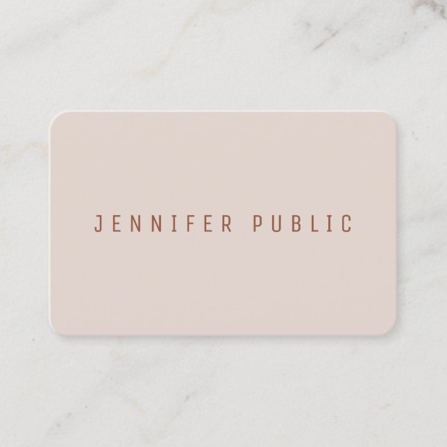 Carte De Visite Personnalisé Élégant Professionnel Modèle moderne (Devant)