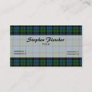 Carte de visite personnalisé Fletcher coloré