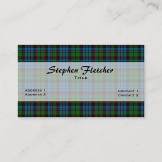 Carte de visite personnalisé Fletcher coloré