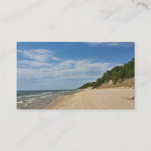 Carte de visite personnalisé Lake Michigan (Devant)