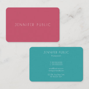 Carte De Visite Personnalisé Modèle professionnel élégant moderne