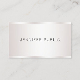 Carte De Visite Personnalisé Moderne Élégant Faux Argent Professio