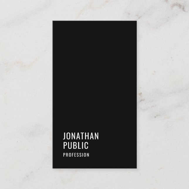 Carte De Visite Personnalisé Moderne Élégant Modèle professionnel  (Devant)