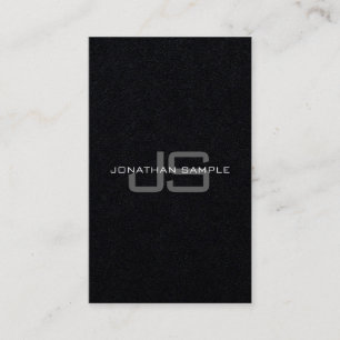 Carte De Visite Personnalisé Moderne Élégant Monogramme Modèle Lux