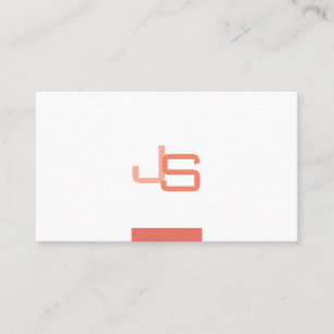 Carte De Visite Personnalisé Monogramme Moderne Élégant Modèle