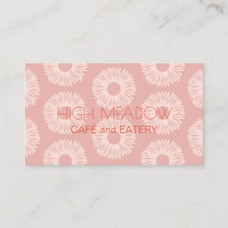 Carte De Visite Personnalisé "Peach Blooms" (américain)