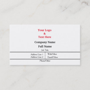 Carte De Visite Personnalisé Personnalisé
