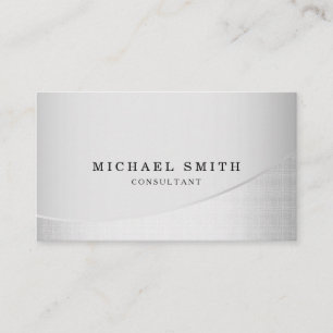 Carte De Visite Personnalisé Personnalisé Élégant Moderne Métal Pl