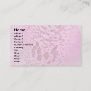 Carte de visite personnalisé Petal rose Foxglove