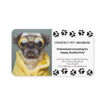 Carte de visite personnalisé pour animaux de compa