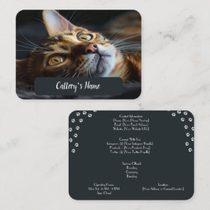 Carte de visite Personnalisé Pour Catterie Bengale
